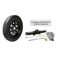 LAMPA L7601.9 ΡΕΖΕΡΒΑ ΣΙΔΕΡΕΝΙΑ 125/70-16 ΚΑΡΕ 4x100 ΚΕΝΤΡΟ 60mm NO STOP Kit ΜΕ ΓΡΥΛΟ / ΜΠΟΥΛΟΝΟΚΛΕΙΔΟ / ΤΣΑΝΤΑ - 1 τεμ.
