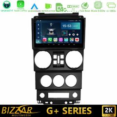 Bizzar G+ Series Jeep Wrangler 2008-2010 8core Android14 6+128GB Navigation Multimedia Tablet 9"