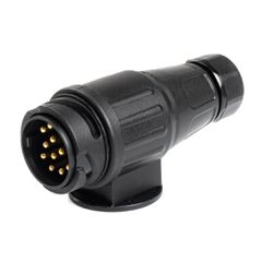 AMIO 01324/AM Πρίζα Κοτσαδόρου 13-Pin Αρσενική 12V Πλαστική Μαύρη για Τρέιλερ Τροχόσπιτο και Σκάφος - 1 τεμ.