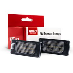 AMIO 04537/AM Φώτα Πινακίδας LED τύπου CLP02 τάση λειτουργίας 12V για Επιβατικά Αυτοκίνητα BMW - 2 τεμ.