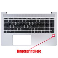 Πληκτρολόγιο - Laptop Keyboard Palmrest για HP ProBook 450 G9 455 G9 N01933-001 N01934-001 N01933-BB1 N01933-DJ1 N01933-071 without SD Port US Backlight Silver ( Κωδ.40995USPALMTYPE2 )