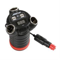 LAMPA L3892.6/T ΑΝΤΑΠΤΟΡΑΣ ΑΝΑΠΤΗΡΑ 12/24/36V ΤΡΙΠΛΟΣ ΜΕ 4 USB+ΒΟΛΤΟΜΕΤΡΟ MULTI POWER CUP ΜΕ ΚΑΛΩΔΙΟ 80cm