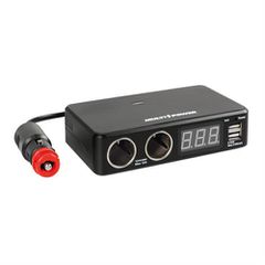 LAMPA L3892.5/T ΑΝΤΑΠΤΟΡΑΣ ΑΝΑΠΤΗΡΑ 12/24/36V ΔΙΠΛΟΣ ΜΕ 2 USB+ΒΟΛΤΟΜΕΤΡΟ MULTI POWER ΜΕ ΚΑΛΩΔΙΟ 80cm