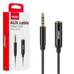 AMIO 04296/AM ΚΑΛΩΔΙΟ ΣΥΝΔΕΣΗΣ AUX MINI JACK ΑΠΟ ΑΡΣΕΝΙΚΟ 3.5mm ΣΕ ΘΗΛΥΚΟ 3.5mm 2m - 1 Τεμ.