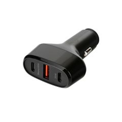 LAMPA L3872.1 ΦΟΡΤΙΣΤΗΣ ΑΝΑΠΤΗΡΑ 12/24V MAX 40W ΜΕ 1 ΘΥΡΑ USB A & 2 ΘΥΡΕΣ USB C FAST CHARGE ΜΑΥΡΟΣ ROCKET 3 PRO - 1 TEM.