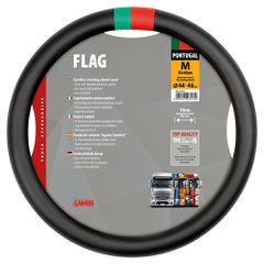LAMPA L9781.3 ΚΑΛΥΜΜΑ ΤΙΜΟΝΙΟΥ ΦΟΡΤΗΓΟΥ CLUB FLAG PORTUGAL ΜΑΥΡΟ SKEENTEX (M) 44/46cm (ΚΟΦΤΟ ΤΙΜΟΝΙ)