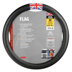 LAMPA L9781.1 ΚΑΛΥΜΜΑ ΤΙΜΟΝΙΟΥ ΦΟΡΤΗΓΟΥ FLAG ENGLAND ΜΑΥΡΟ ΜΕ ΣΗΜΑΙΑ ΑΓΓΛΙΑΣ (M) 44-46cm - 1 TEM.