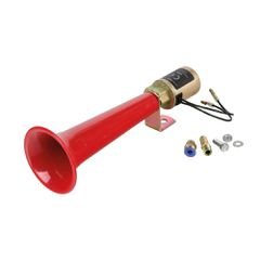 LAMPA L9786.0 ΚΟΡΝΑ ΗΛΕΚΤΡΟΠΝΕΥΜΑΤΙΚΗ ΜΟΝΗ 12>36V 110db "TURKISH SOUND" ΚΟΚΚΙΝΗ 230mm - 1 TEM.
