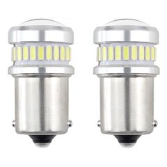 AMIO 02448/AM R5W/R10W 12/24V BA15s 24+6xSMD3030 CAN-BUS ΔΙΑΘΛΑΣΗΣ (ΜΟΝΟΠΟΛΙΚΟ/ΦΟΥΝΤΟΥΚΙ) LED - 2ΤΕΜ.