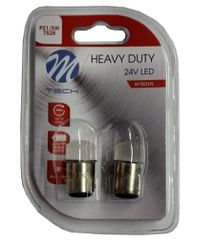 M-TECH LB938R/MT P21/5W 24V BAY15d 9xSMD3014 LED ΚΟΚΚΙΝΟ HEAVY-DUTY BLISTER - 2 ΤΕΜ.