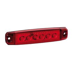 LAMPA L9700.8 ΦΩΣ ΟΓΚΟΥ 6LED ΚΟΚΚΙΝΟ 12/24V 96mm ΑΔΙΑΒΡΟΧΟ 1ΤΕΜ.