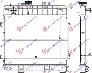 ΨΥΓΕΙΟ ΒΕΝΖΙΝΗ 1.6-1.8 ΒΕΝΖΙΝΗ +/- A/C (440x350) για BMW SERIES 5 (E28) 81-88 058706300