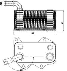 Ψυγείο λαδιού, λάδι κινητήρα BEHR MAHLE ORIGINAL CLC174000S