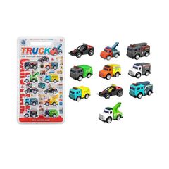 Σετ αυτοκινητάκια με Pull Back - 10pcs - 278-76 - 233157