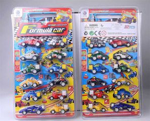 Σετ αυτοκινητάκια με Pull Back - 12pcs - 1988C - 233155-thumb-1