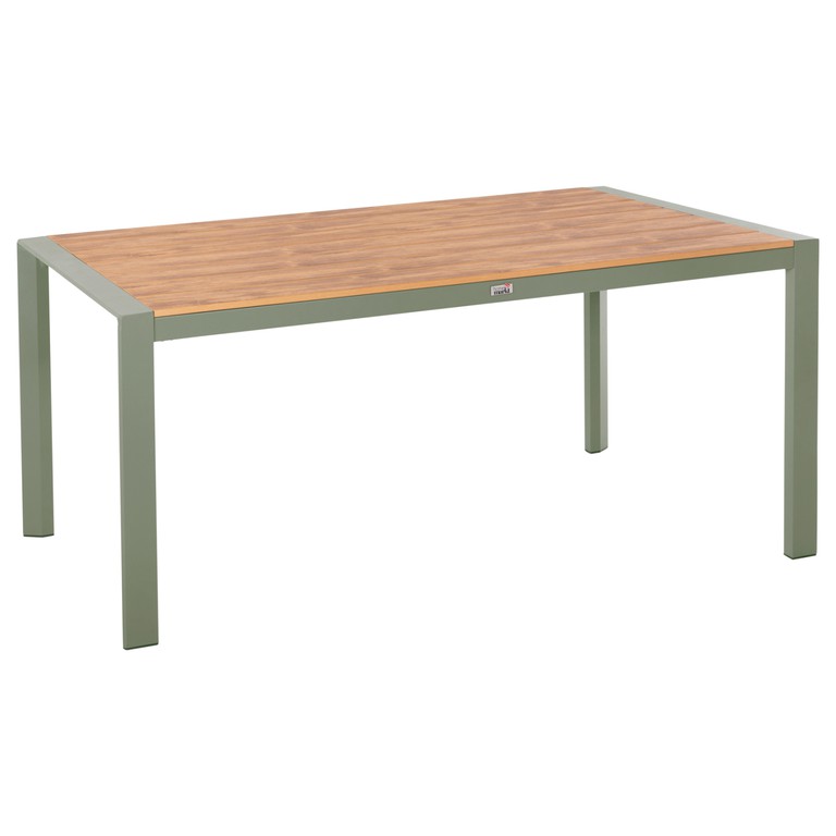 ΤΡΑΠΕΖΙ ΕΞΩΤ.ΧΩΡΟΥ GOYA HM6059.07 ΑΛΟΥΜΙΝΙΟ ΣE OLIVE GREEN & POLYWOOD 160X80Χ75Υεκ.
