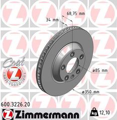 Δισκόπλακα COAT Z ZIMMERMANN 600322620