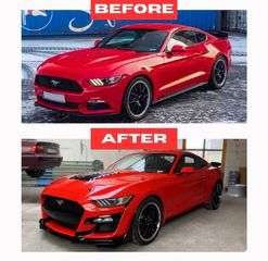 Καπό για Ford Mustang VI (2015-2017) Αλουμινίου GT500-thumb-2