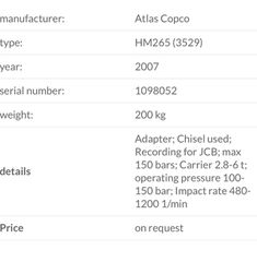 Σφυριά JCB 2007 Atlas copco hm 265 jcb-thumb-8