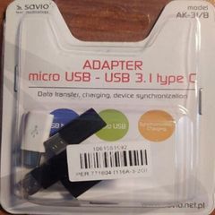 Savio Μετατροπέας micro USB female σε USB-C male 4 τμχ σαν καινούργιο AK-31/B