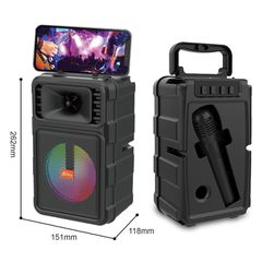 Φορητό ηχείο subwoofer με μικρόφωνο Karaoke - ZQS14017 - 160132