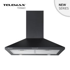 Telemax TD0660 Απορροφητήρας Κουζίνας Καμινάδα 60cm Μαύρος