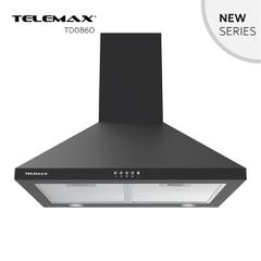 Telemax TD0860 Απορροφητήρας Κουζίνας Καμινάδα 60cm Μαύρο