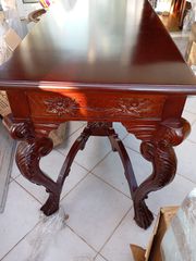 Τραπέζι Μαλαισία, μαόνι, Hand made-thumb-1