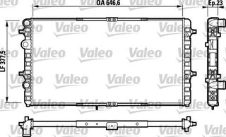 Ψυγείο, ψύξη κινητήρα VALEO 732698