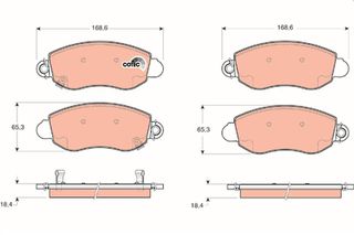 Σετ τακάκια, δισκόφρενα COTEC VECTOR VP1424