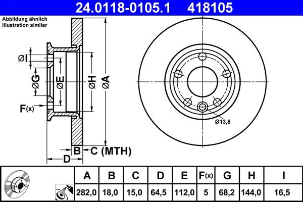 Δισκόπλακα ATE 24011801051