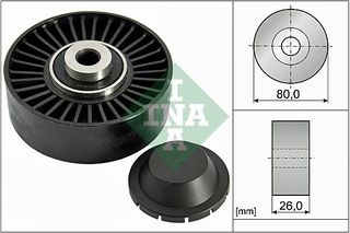 Τροχαλία παρέκκλισης, ιμάντας po INA 532037020