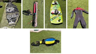 Πλήρες Σετ Kitesurf (Αετός 11μ, Σανίδα, Μπάρα, Ζώνη, Στολή) – Low cost