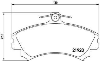 Σετ τακάκια, δισκόφρενα PRIME LINE BREMBO P50055