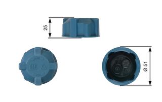 Τάπα κλεισίματος, δοχείο ψυκτικο GATES RC220