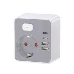 Technik Professional Πρίζα Επέκτασης με Διακόπτη 1 Θέσης 2xUSB-C & 2xUSB-A