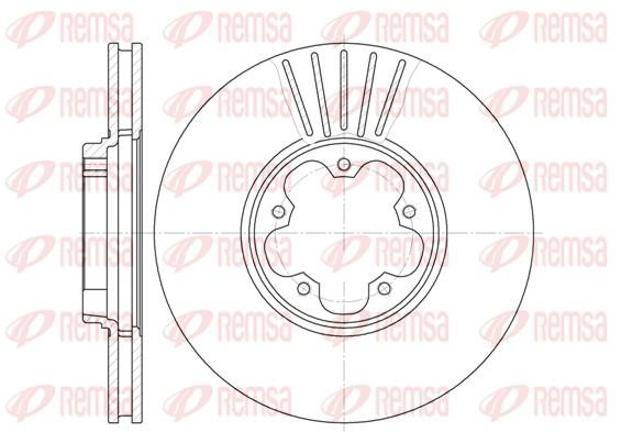 Δισκόπλακα εμπρός REMSA 660910