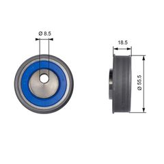 Τεντωτήρας, οδοντ. ιμάντας PowerGrip™ GATES T41038