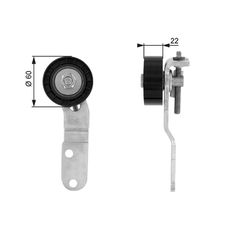 Τροχαλία παρέκκλισης, ιμάντας po DriveAlign™ GATES T36074