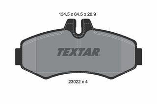 Σετ τακάκια, δισκόφρενα Q+ TEXTAR 2302201