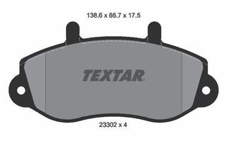 Σετ τακάκια, δισκόφρενα TEXTAR 2330201