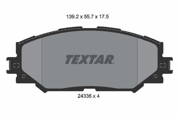 Σετ τακάκια, δισκόφρενα TEXTAR 2433601