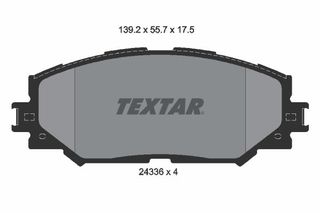 Σετ τακάκια, δισκόφρενα TEXTAR 2433601