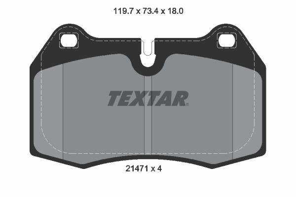 Σετ τακάκια, δισκόφρενα Q+ TEXTAR 2147102