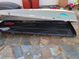 Μπαγκαζιερα Kamei dolphin 460 και μπάρες Thule-thumb-3