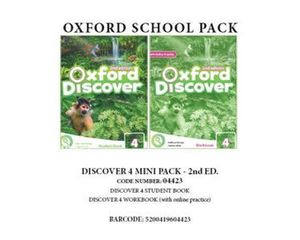 OXFORD DISCOVER 4 PACK MINI (INCL. SB + WBK WITH ONLINE PR.) - 04423 2ND ED