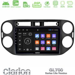 Clarion GL700 Lite Series 8Core Android ClarionOS 2+32GB VW Tiguan Navigation Multimedia Tablet 9" (23mm alarm button) Με Carplay & Android Auto