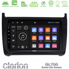 Clarion GL700 Lite Series 8Core Android ClarionOS 6+128GB Vw Polo 2009-2014 Navigation Multimedia Tablet 9" Με Carplay & Android Auto