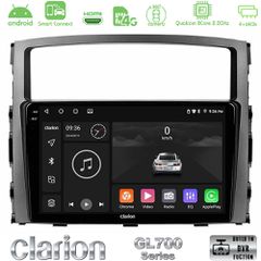 Clarion GL700 Series 8Core Android ClarionOS 4+64GB Mitsubishi Pajero 2008-2009 Navigation Multimedia Tablet 9" Με Carplay & Android Auto