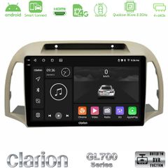 Clarion GL700 Series 8Core Android ClarionOS 4+64GB Nissan Micra K12 2002-2010 Navigation Multimedia Tablet 9" Με Carplay & Android Auto